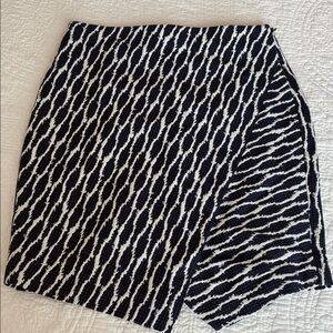 Black and White Patterned Skirt